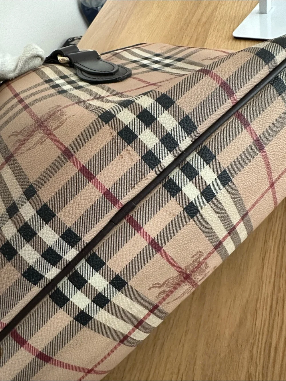 Burberry Zipper Tote Bag